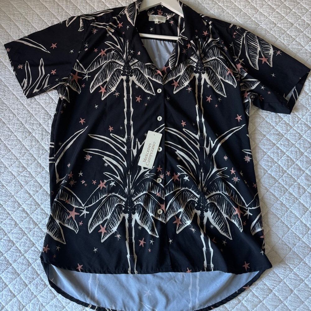 Mercedes Campuzano Black Bohemian Shirt